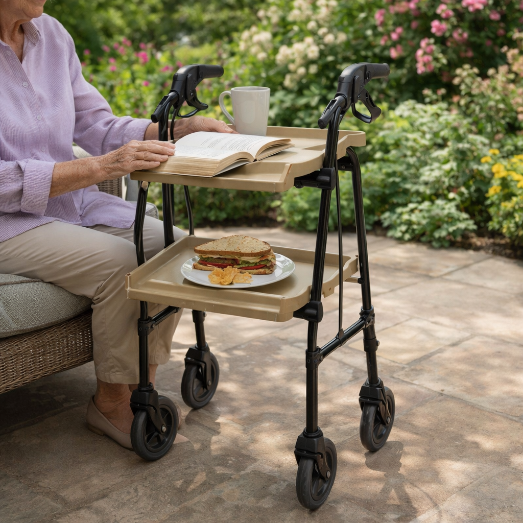 Height Adjustable Mobility Trolley – 595mm Wide – Indoor Use