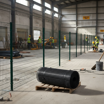 Premium Heavy Duty Black Plastic Safety Mesh Fence - 100m Roll, UV Resistant, Ideal for Sports Areas and Easy Installation