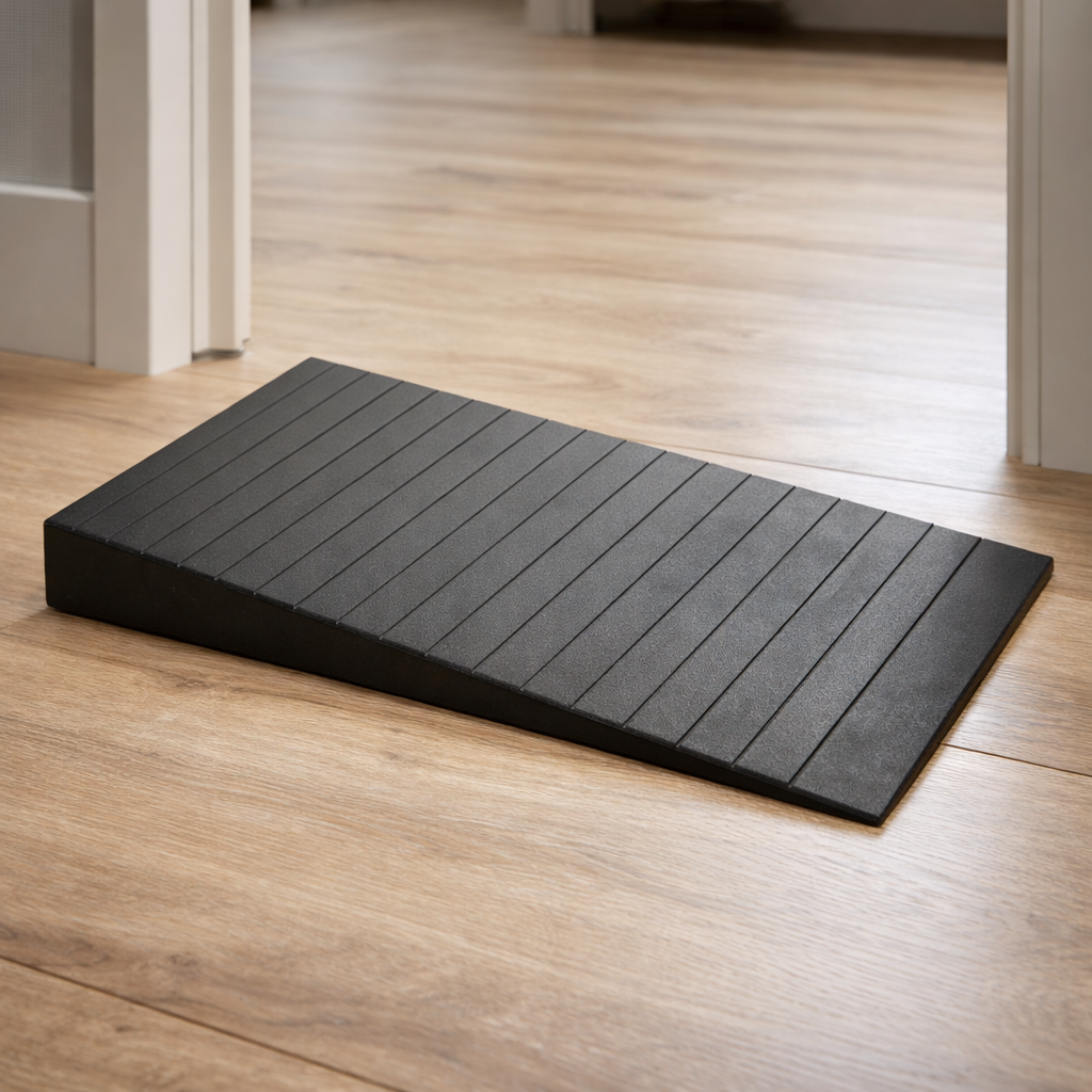 Rubber Threshold Ramp – 74mm High x 500mm Wide – Heavy Duty – Mobility Access