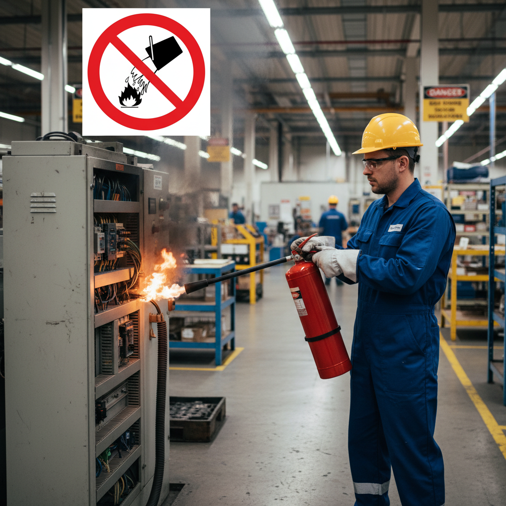 Premium No Water Fire Safety Sign - Available in Multiple Materials and Sizes for Clear Workplace Safety Messaging