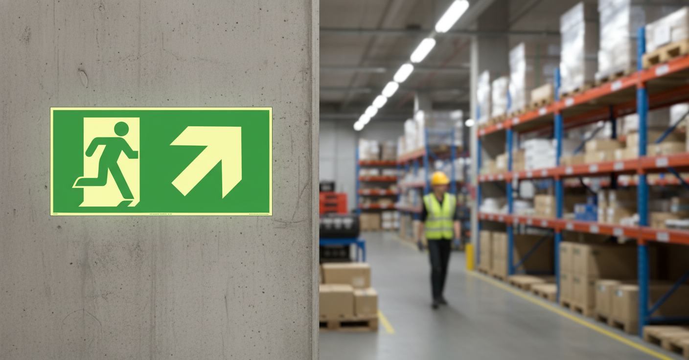 Premium Directional Sign for Emergency Exit Right - Multiple Sizes Available with High-Visibility Coating