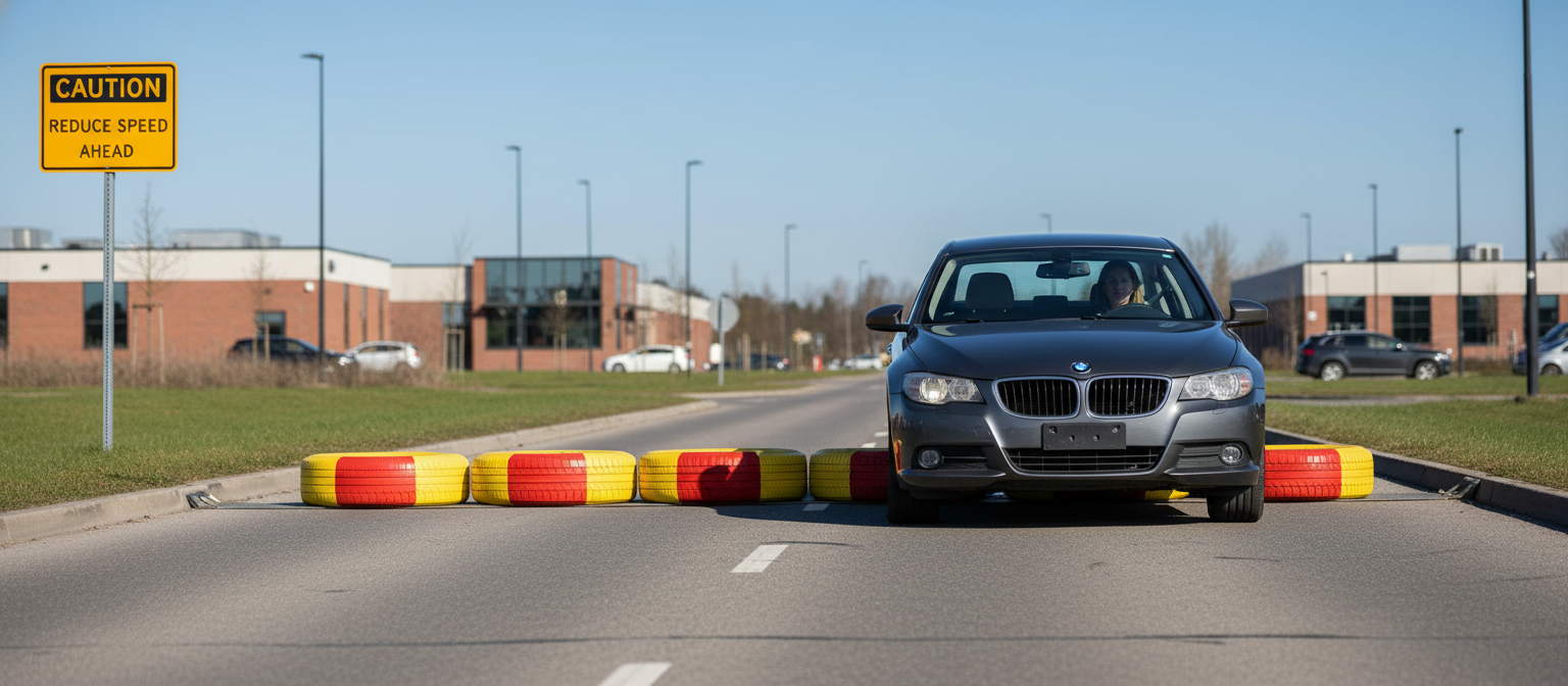 Premium Traffic Buffer for 80km/h Protection - Effective Safety Barrier for Road Workers and Drivers, 1050kg Weight and 3100mm Width