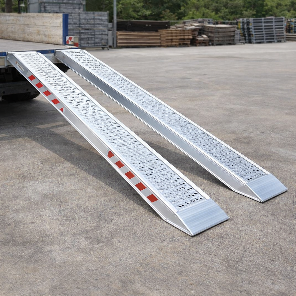 Aluminium Loading Ramps – 2500mm x 510mm – 10000kg Capacity – Heavy Duty Plant Use