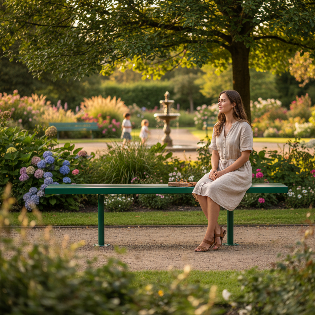 Premium Heavy Duty Backless Bench 1.8m - Sturdy Steel Construction for High-Traffic Areas - side view | Barriers Co