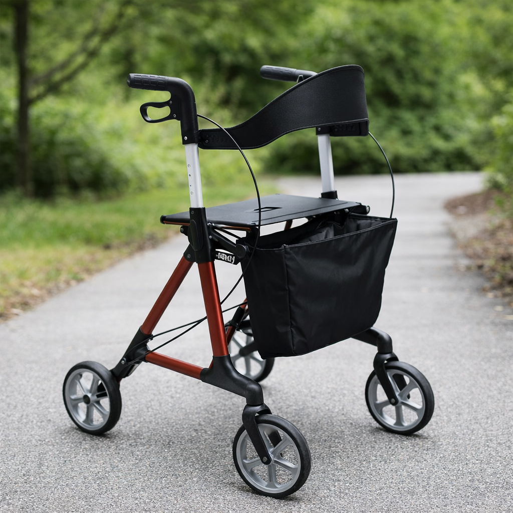Folding Rollator – Lightweight – 150kg Capacity – Mobility Aid