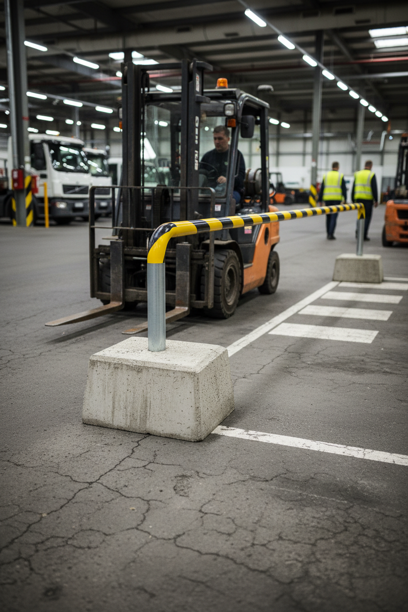 Premium Heavy Duty Concrete Base for Parking Barriers - Quick Installation, Durable, and Versatile Solutions
