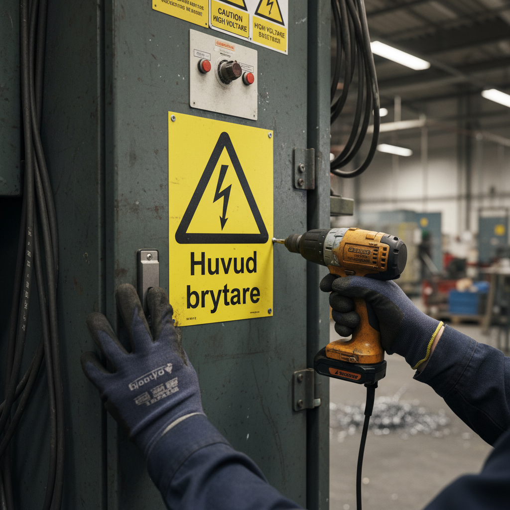 Premium Warning Sign for Main Switch - Durable Materials, Multiple Sizes for Effective Safety and Clear Communication
