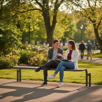 Premium Backless Bench 2m - Durable Zinc Primed Steel for Outdoor Use - High-Quality Professional Grade for Industrial and Commercial Applications