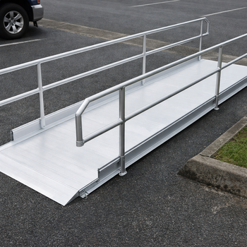 Vehicle Accessible Ramps – 3790mm Long – Handrails – Commercial Use