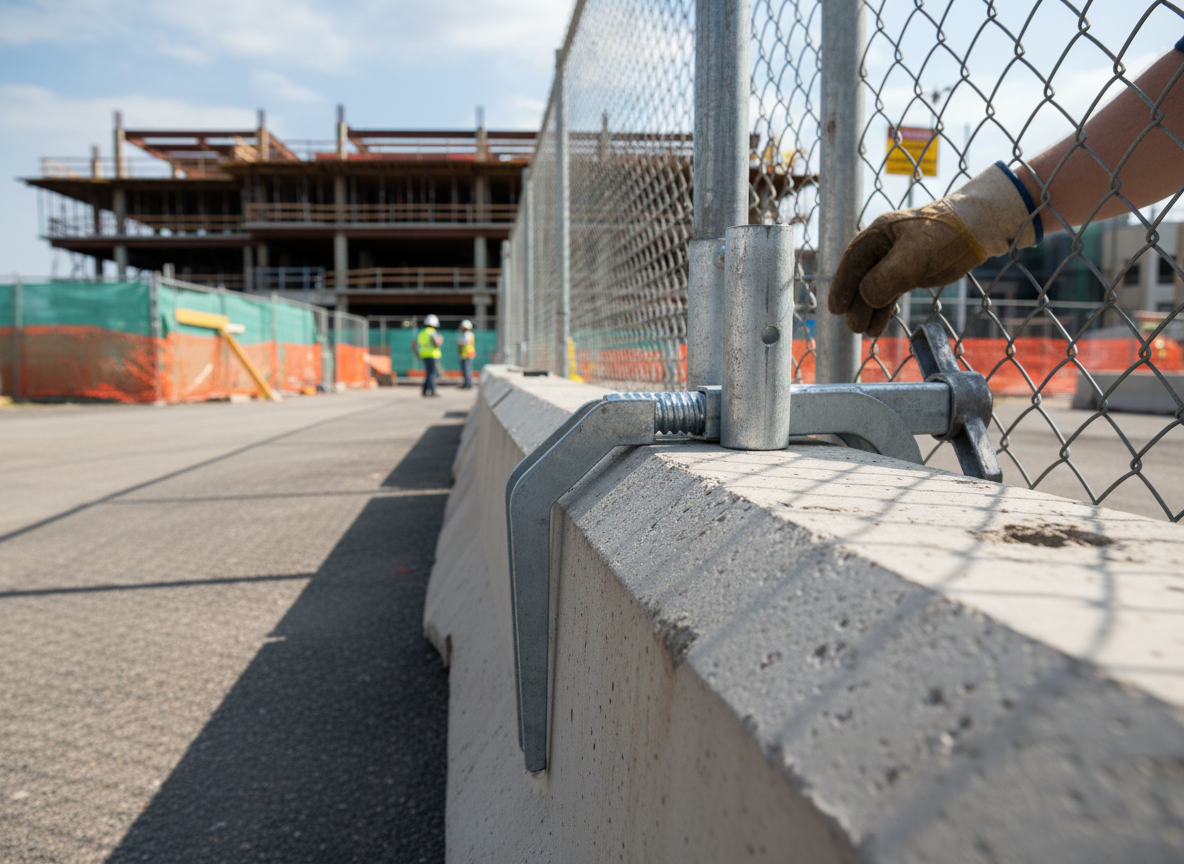 Premium Heavy Duty Clamp for Secure Installation of Construction Fencing and Road Signs