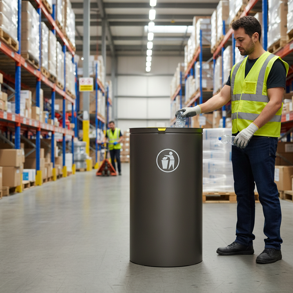 Professional Dual-Compartment Recycling Bin 2 x 60L for Efficient Waste Management and Sorting | Barriers Co