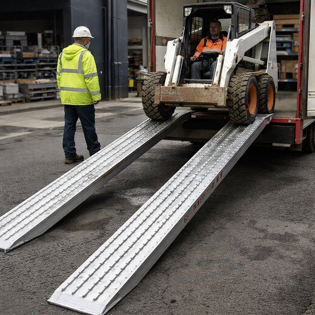 Heavy Duty Aluminium Loading Ramps – 3500mm x 520mm – 12195kg Capacity – Industrial Use