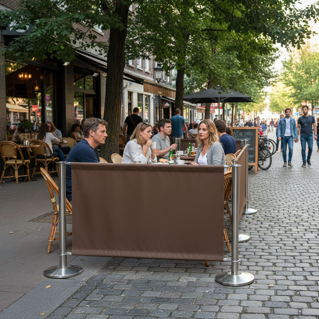Premium Double-Sided Plain Colored Café Banner - Multiple Sizes, Weather-Resistant, and Durable Materials