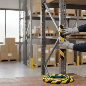 Premium Self-Adhesive Foam Surface Protection Strips - 5 Metre Length with Yellow and Black Design for Impact Prevention
