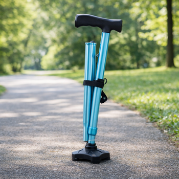 Comfort Walking Stick – Pastel Blue – Adjustable – Mobility Aid