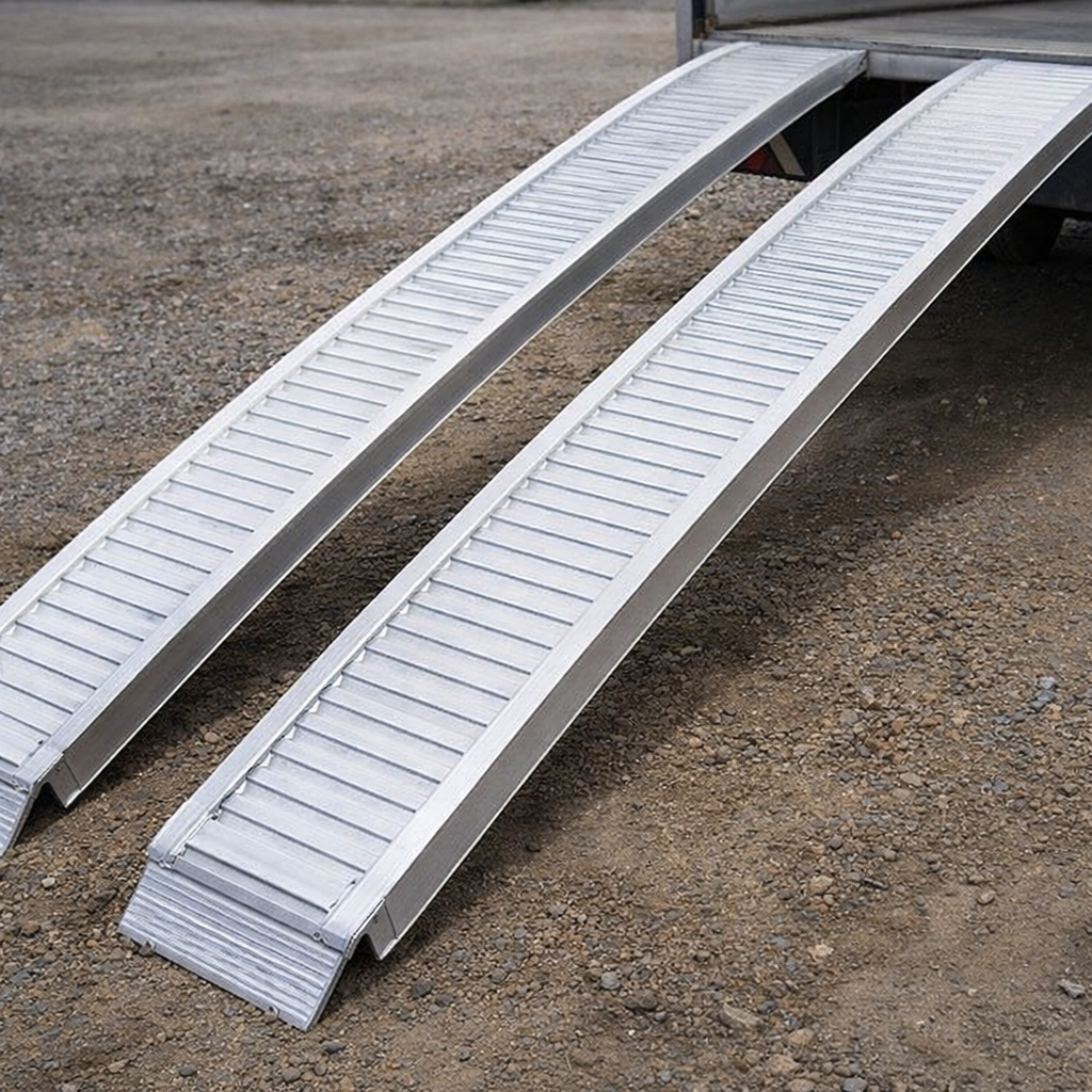 Aluminium Loading Ramps – 4500mm x 390mm – Heavy Duty – Industrial Use