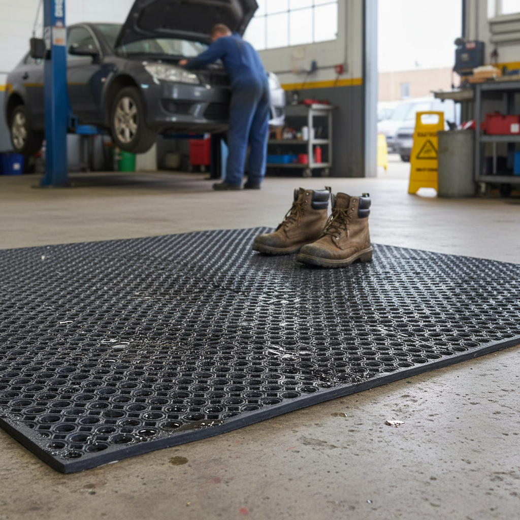 Premium Heavy Duty Anti-Slip Matting 100x150cm for High Traffic Areas with Modular Clip System and... | Barriers Co