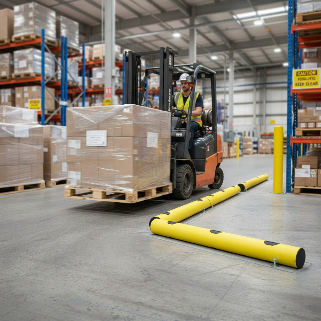 Premium High-Performance Underride Guard and Kerb Barrier System for Vehicle Impact Protection with Durable Polyethylene Construction