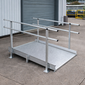 Modular Ramp Kit – 1500mm x 1900mm – Double Height Handrails – Portable