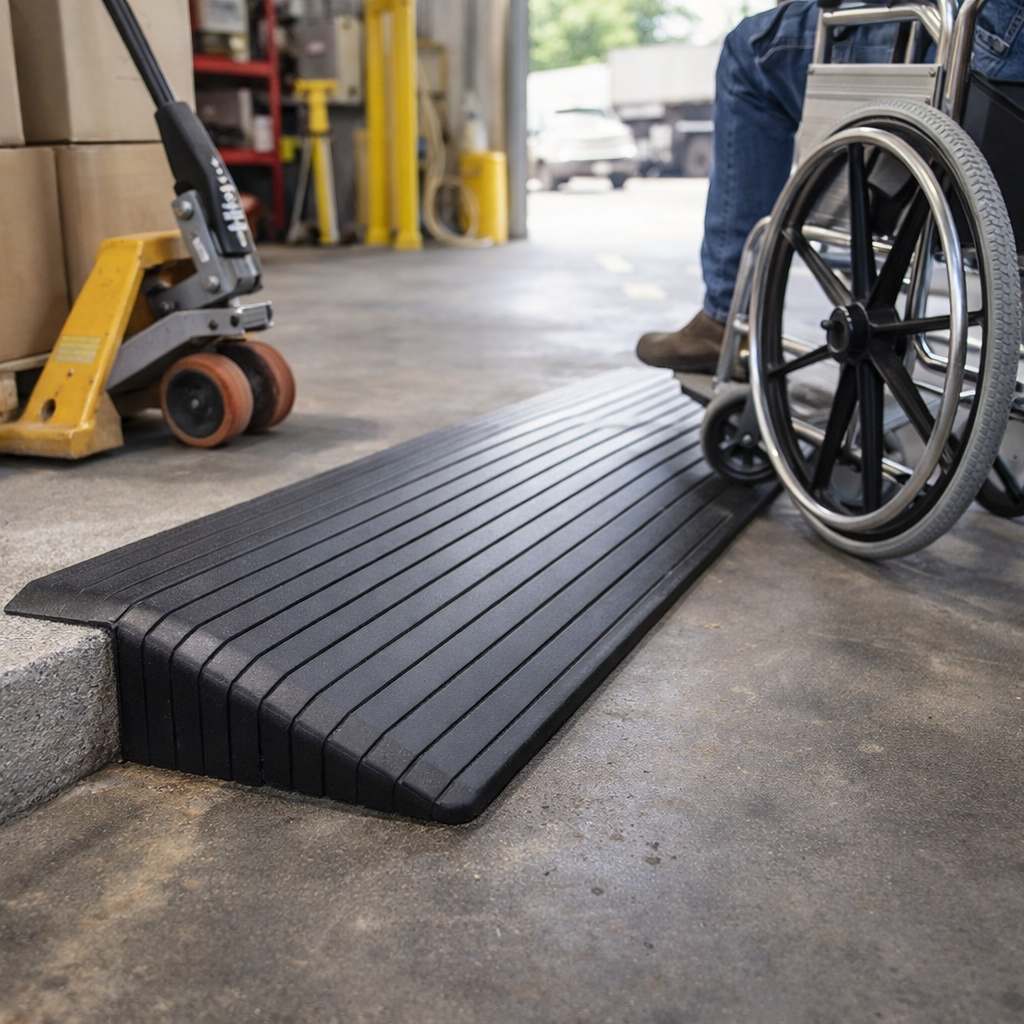 Rubber Threshold Ramps – 100mm High – 1000kg Capacity – Mobility Access