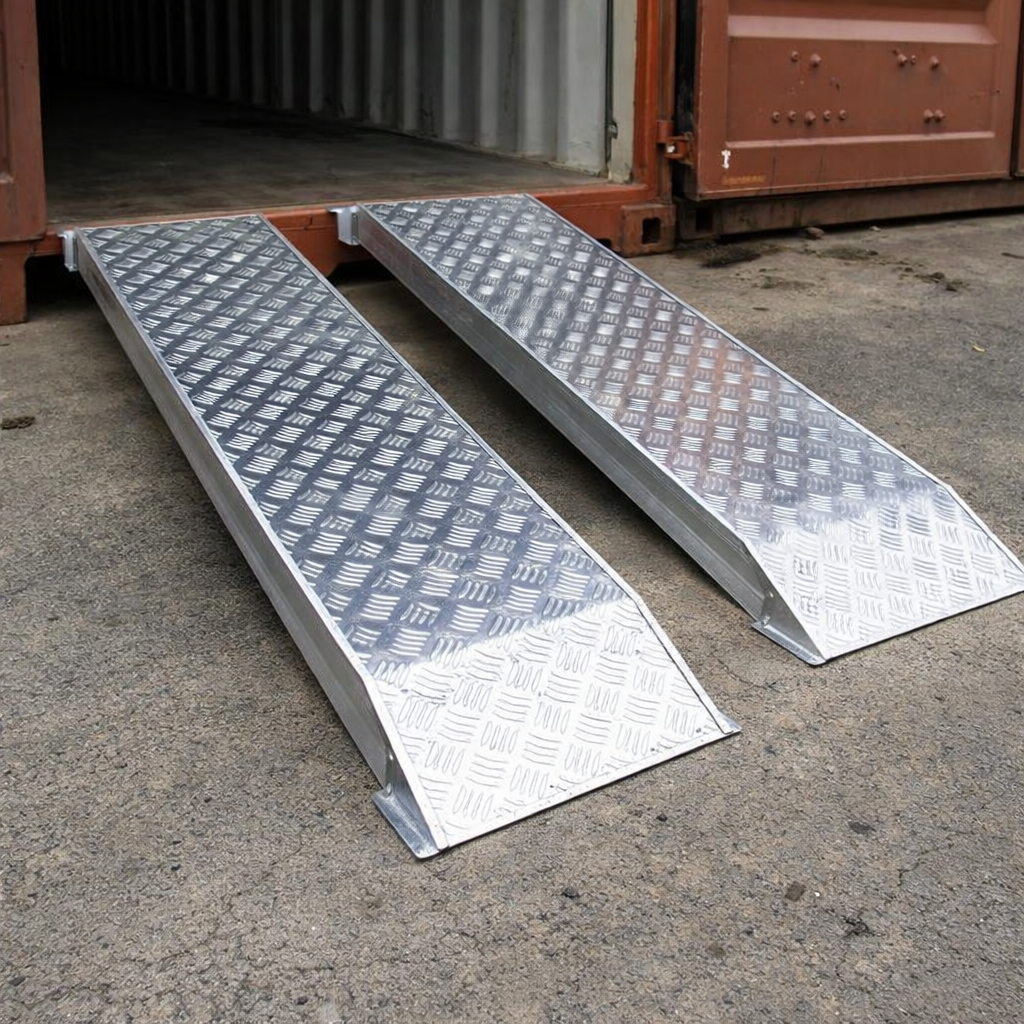 Aluminium Container Ramps – 800mm x 215mm – 1250kg Capacity – Vehicle Loading
