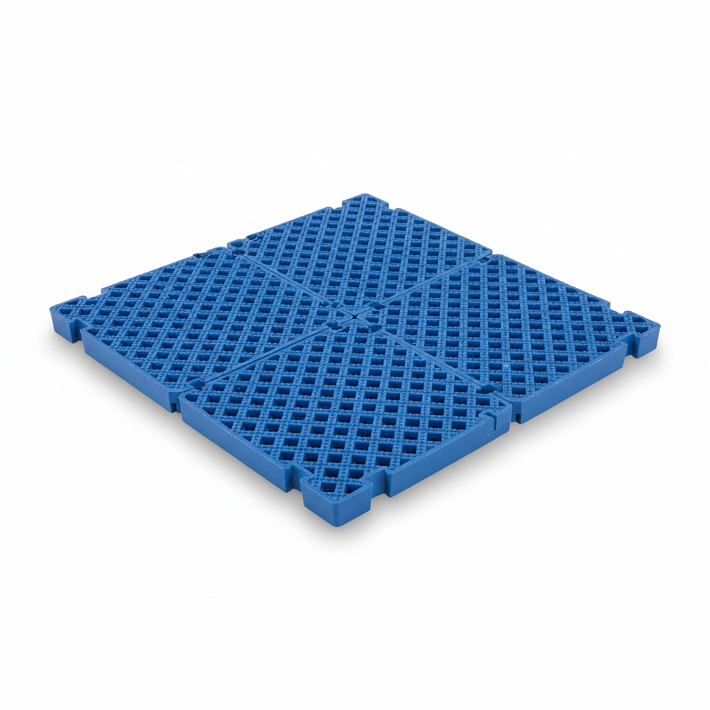 Premium PVC Anti-Slip Matting Tile - Blue - Professional Studio Photo