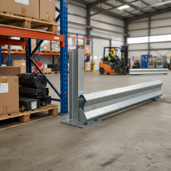 Premium Heavy Duty Bolt Down Barrier Post 560mm - Galvanised Steel for Durable Installations