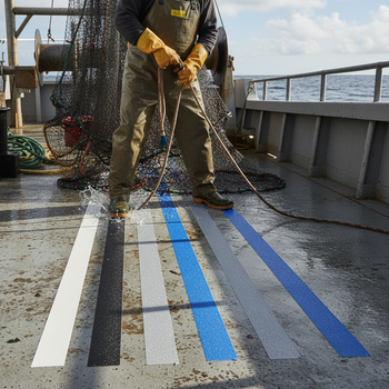 High-Performance Marine Anti-Slip Tape - Superior Slip Resistance, Salt-Resistant, Non-Abrasive S2 Grit for Maximum Comfort and Durability