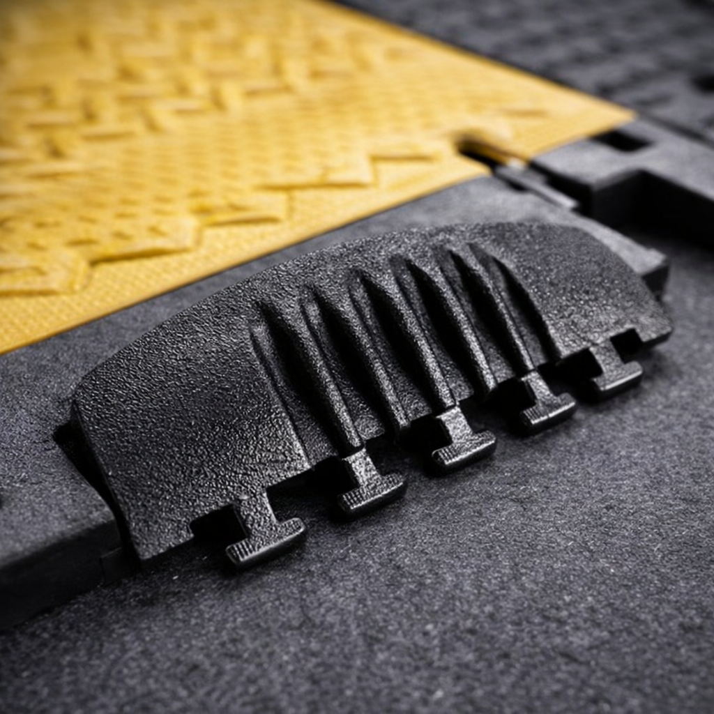 End Ramp Male Section – Black – Easy Fit – Cable Protectors