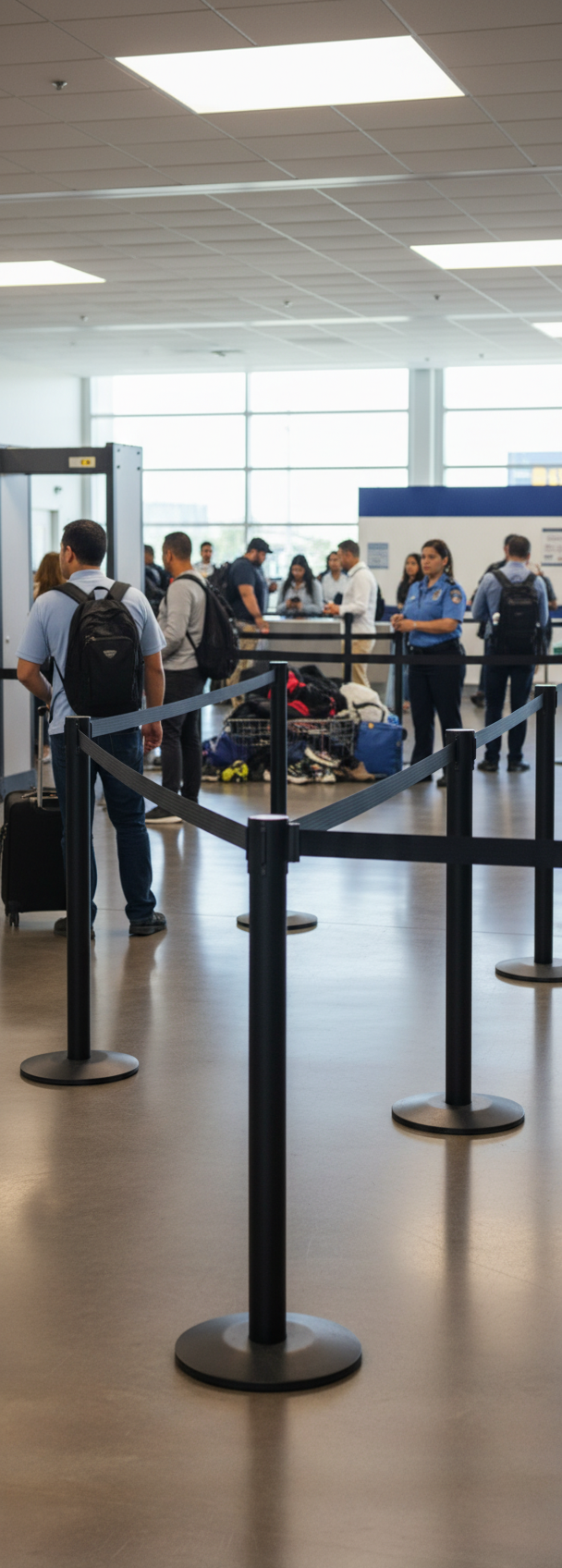 Professional Receiver Post for Belt Stanchions - Heavy Duty Solution for Queue Management and Traffic Control