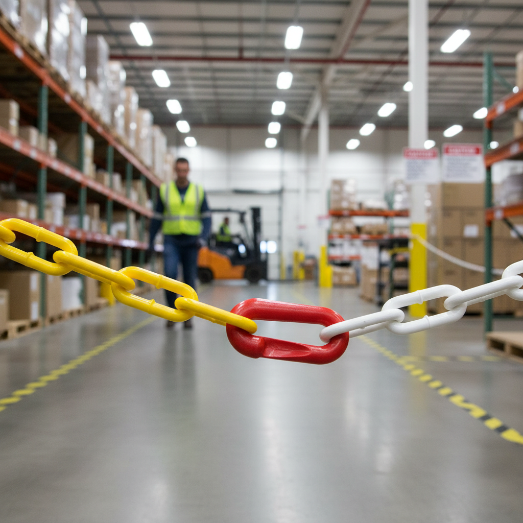 Premium 8mm Plastic Connecting Link - Durable, UV-Protected, Breakaway Style for Barrier Chains in Multiple Colors