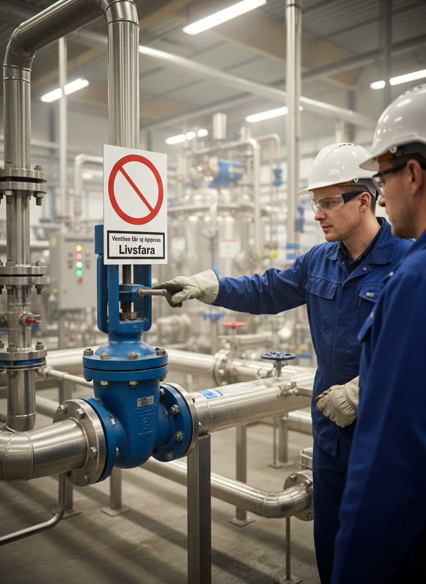 Professional Warning Sign - Danger! Valve Must Not Be Opened - Durable Materials and Multiple Sizes for Safety Compliance