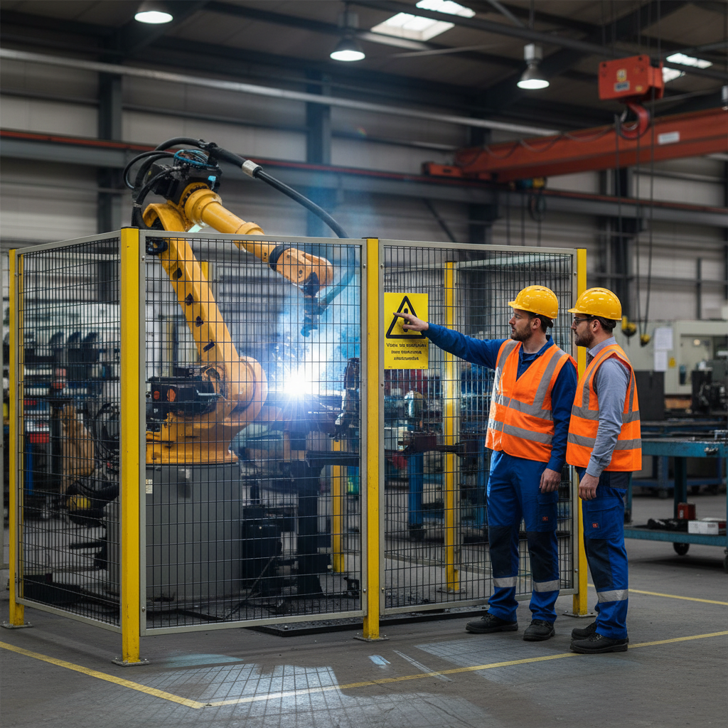 Premium Warning Decal for Machine Work Area - Multiple Sizes and Materials for Clear Safety Signage
