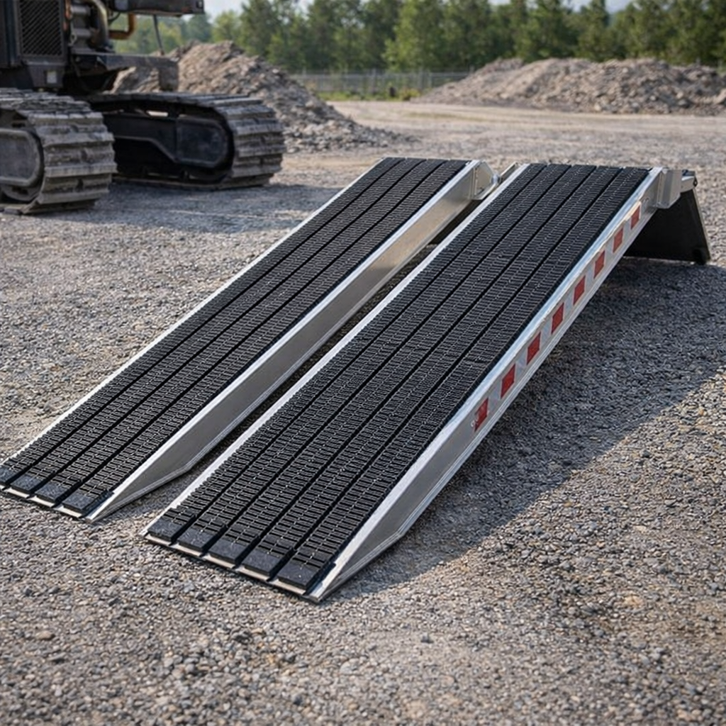 Steel Track Ramps – 4500mm x 480mm x 7659kg Capacity – Industrial Use