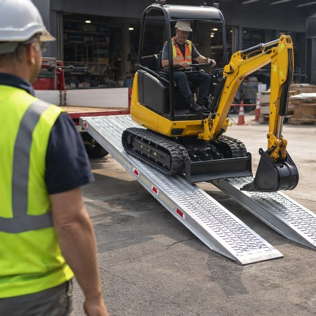 Extra Wide Aluminium Loading Ramps – 3500x400mm – 1900kg Capacity – Vehicle & Plant Use