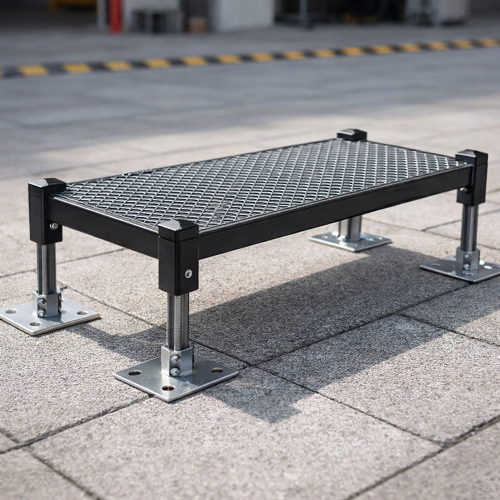 Adjustable Step – 130mm-175mm – Galvanised Steel – Indoor/Outdoor