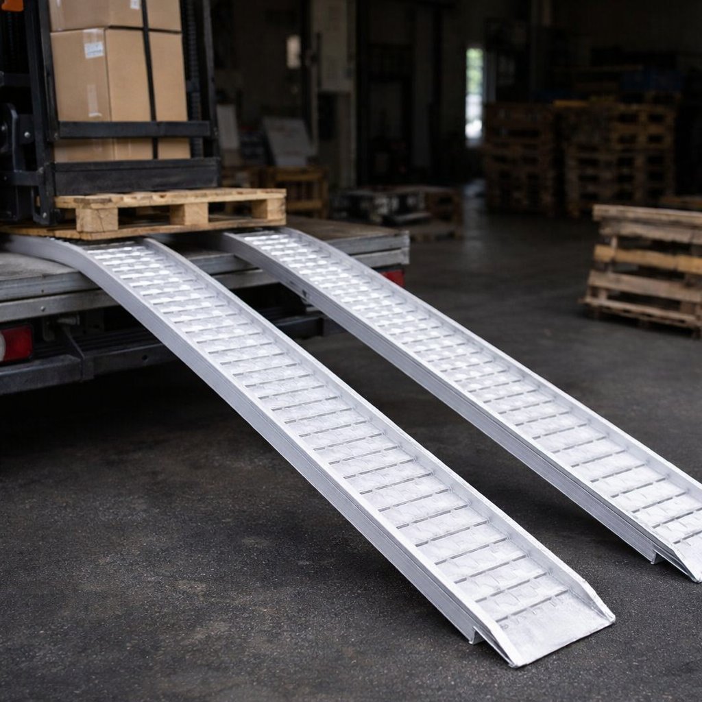 Aluminium Loading Ramps – 5000mm x 390mm – Heavy Duty – Industrial Use