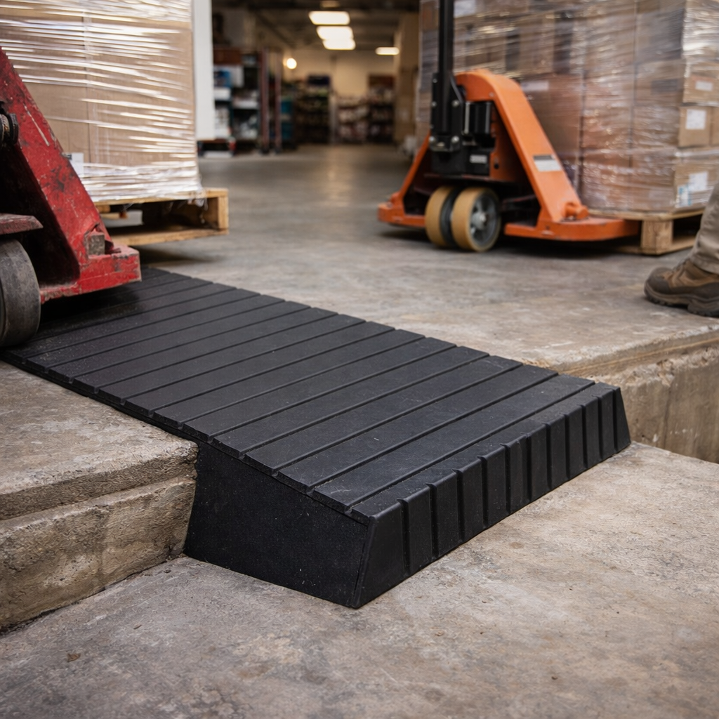 Rubber Ramps – Black – 1000kg Capacity – Mobility Scooter & Wheelchair