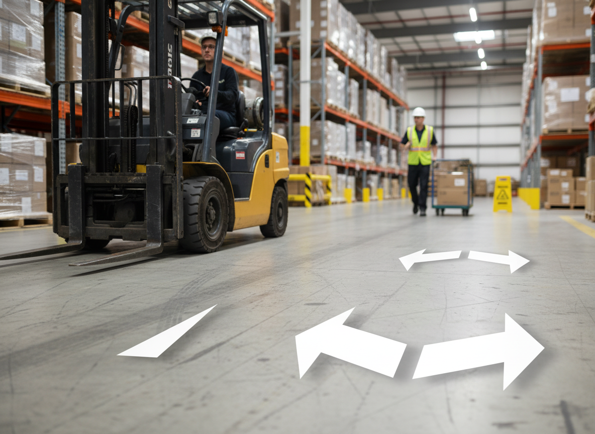Premium Thermoplastic Road and Facility Symbols - Arrowhead Design for Quick Installation and Long-Term Durability