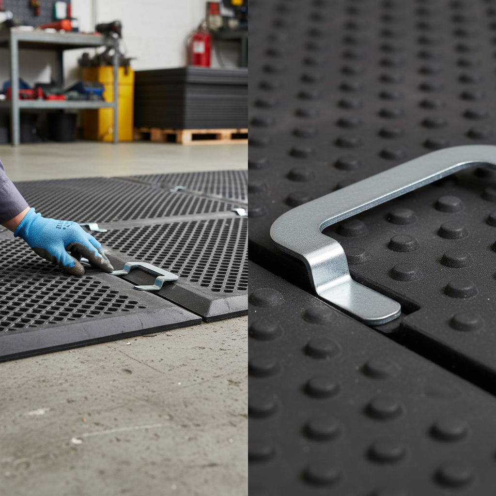 Premium Steel Coupler Links for Connecting Ground Protection Mats - Cost-Effective Solution | Barriers Co