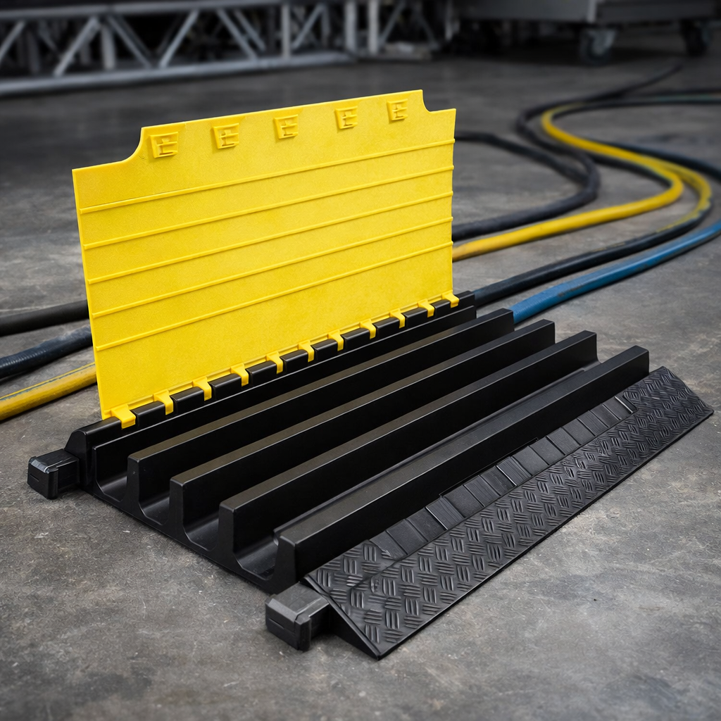 Cable Protector – Black/Yellow – 5,000kg Capacity – Vehicle Traffic