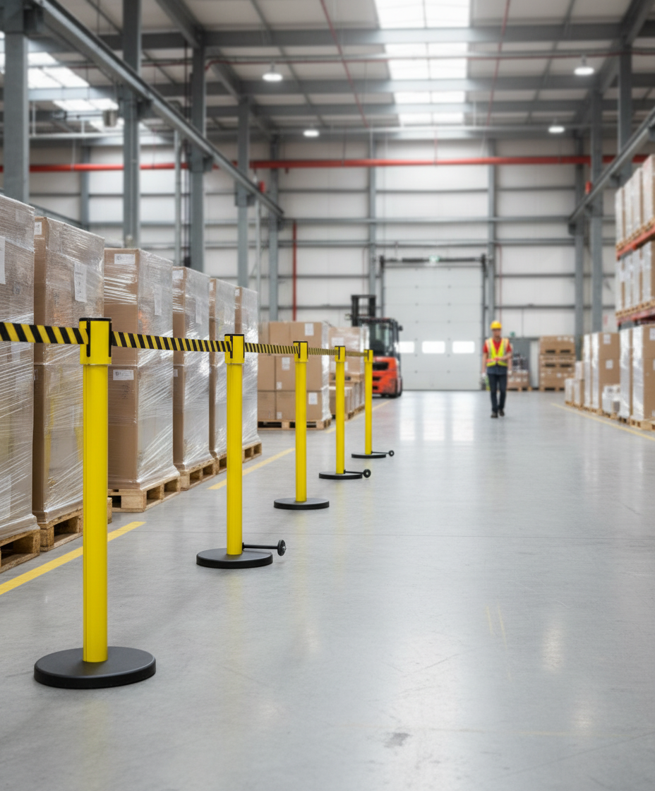 Premium Heavy Duty Mobile Barrier with 10m Retractable Belt and Centrifugal Brake System for Indoor and Outdoor Use