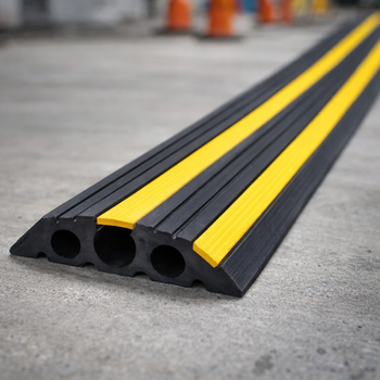 Cable Protector – Yellow Safety Stripes or Black – 2000kg Capacity – Commercial