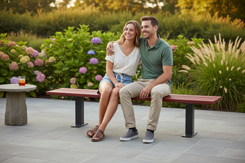 Premium Backless Wooden Bench 2m - Durable Exotic Hardwood with Customizable Frame Options