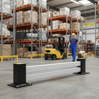 Premium Low-Level Flexible Impact Protection Barrier System with Polypropylene Beams and Steel Support Posts