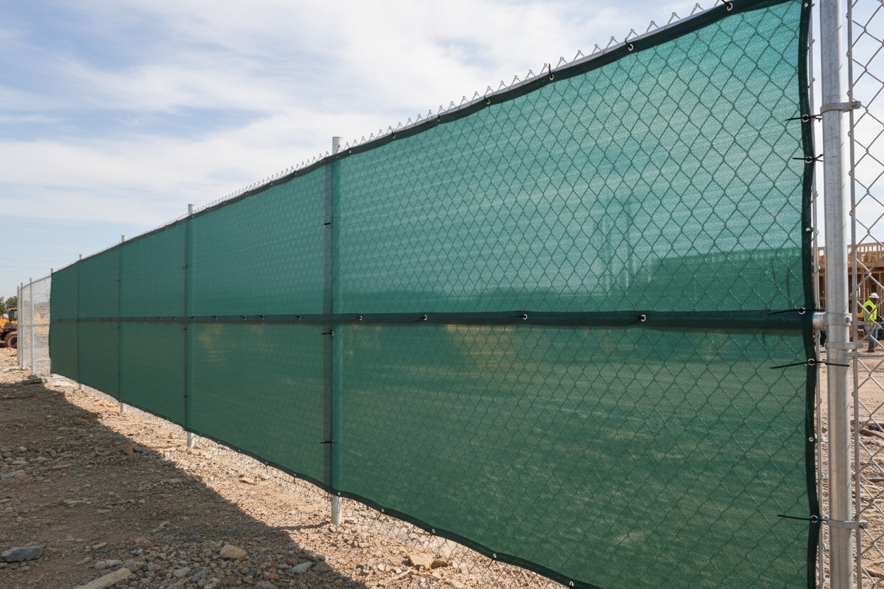 Premium Heavy Duty Privacy Screen for Temporary Fences – 1.8m Height, 50m Length, Various Colors with Cable Ties for Easy Installation