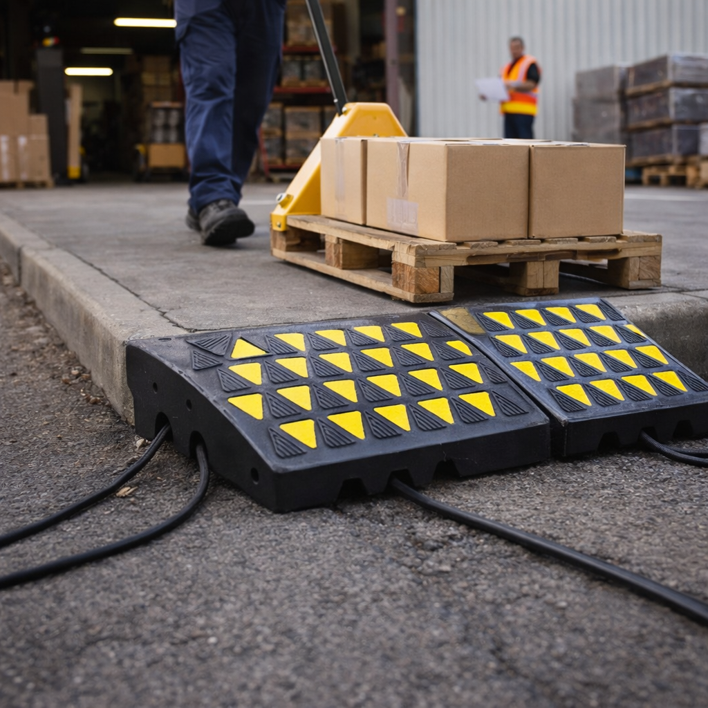 Rubber Kerb Ramp Kit – 100mm – Heavy Duty – Industrial Use