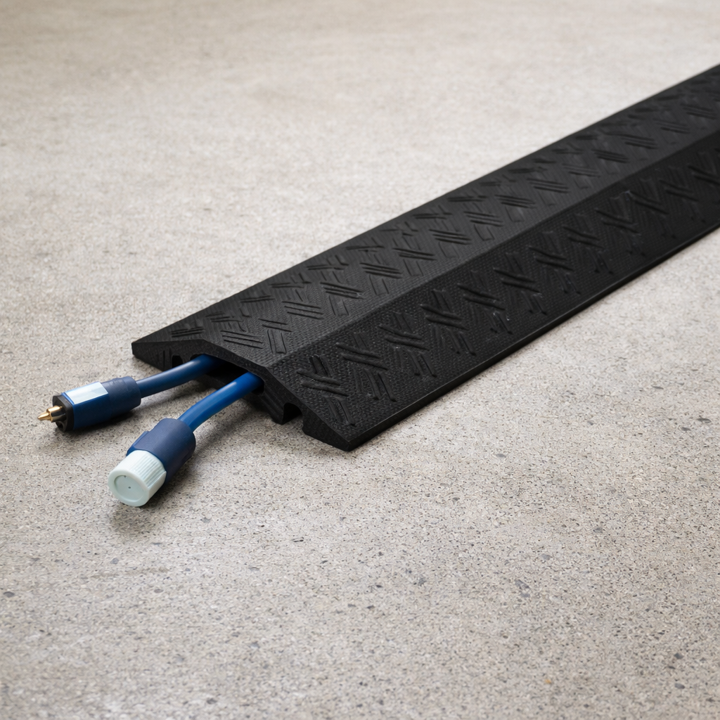 Drop-Over Cable Protector – Black – 1.5 Inch – Pedestrian & Vehicle