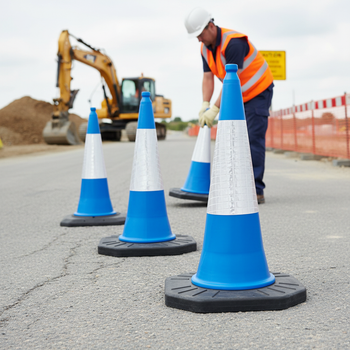 Professional Heavy Duty Traffic Cones 500mm, 750mm, 1000mm - Durable Road Safety Equipment for Effective Traffic Management