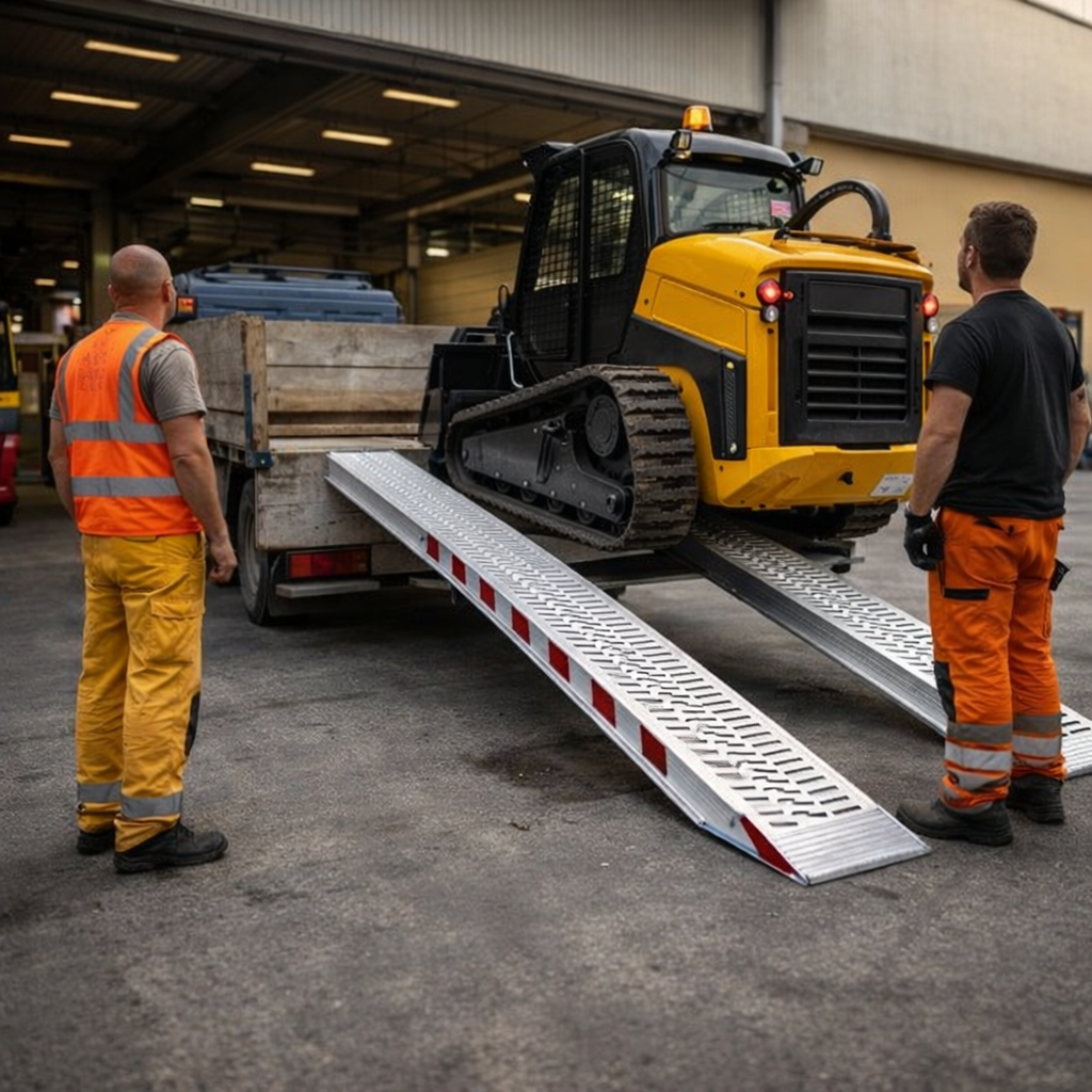 Aluminium Loading Ramps – 4000mm x 510mm – 7200kg Capacity – Plant & Construction